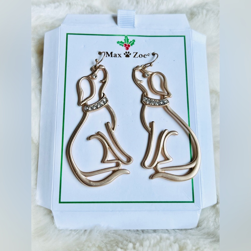 Max & Zoe dog earrings